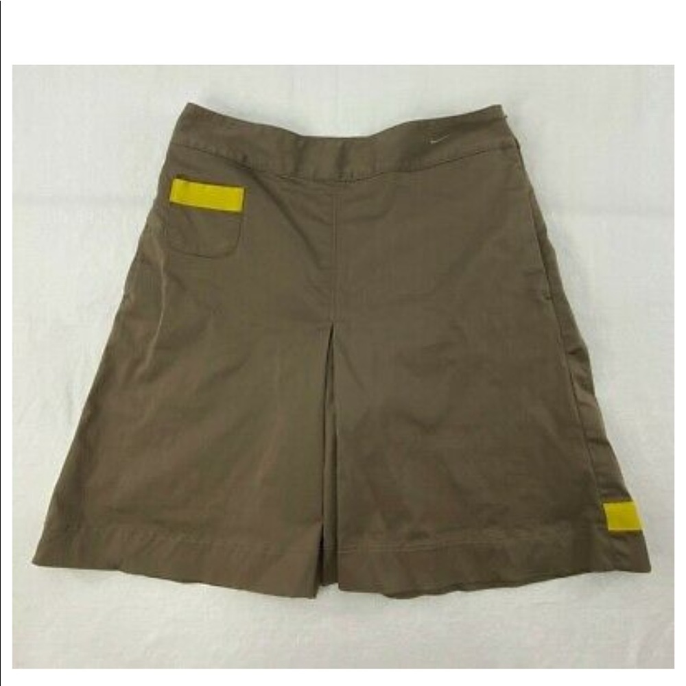 Nike Golf Womens NikeFIT DRY Shorts Brown Zip  10